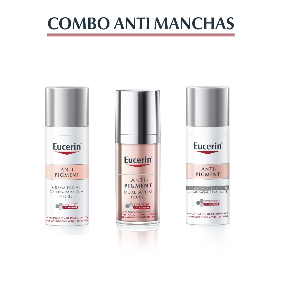 Combo anti-pigment sérum facial con cremas anti-pigment