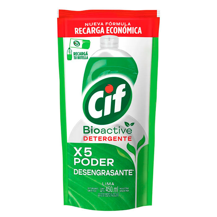 Detergente active gel lima doypack 450 ml