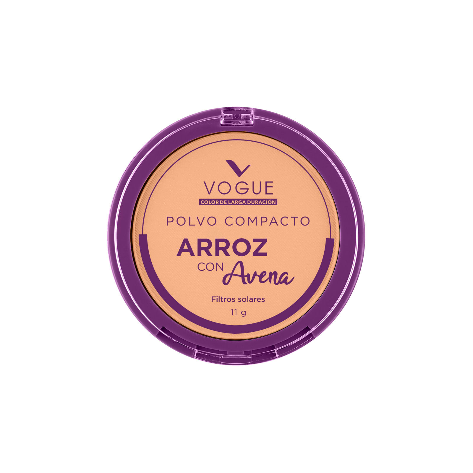 Polvo compacto de arroz con arena