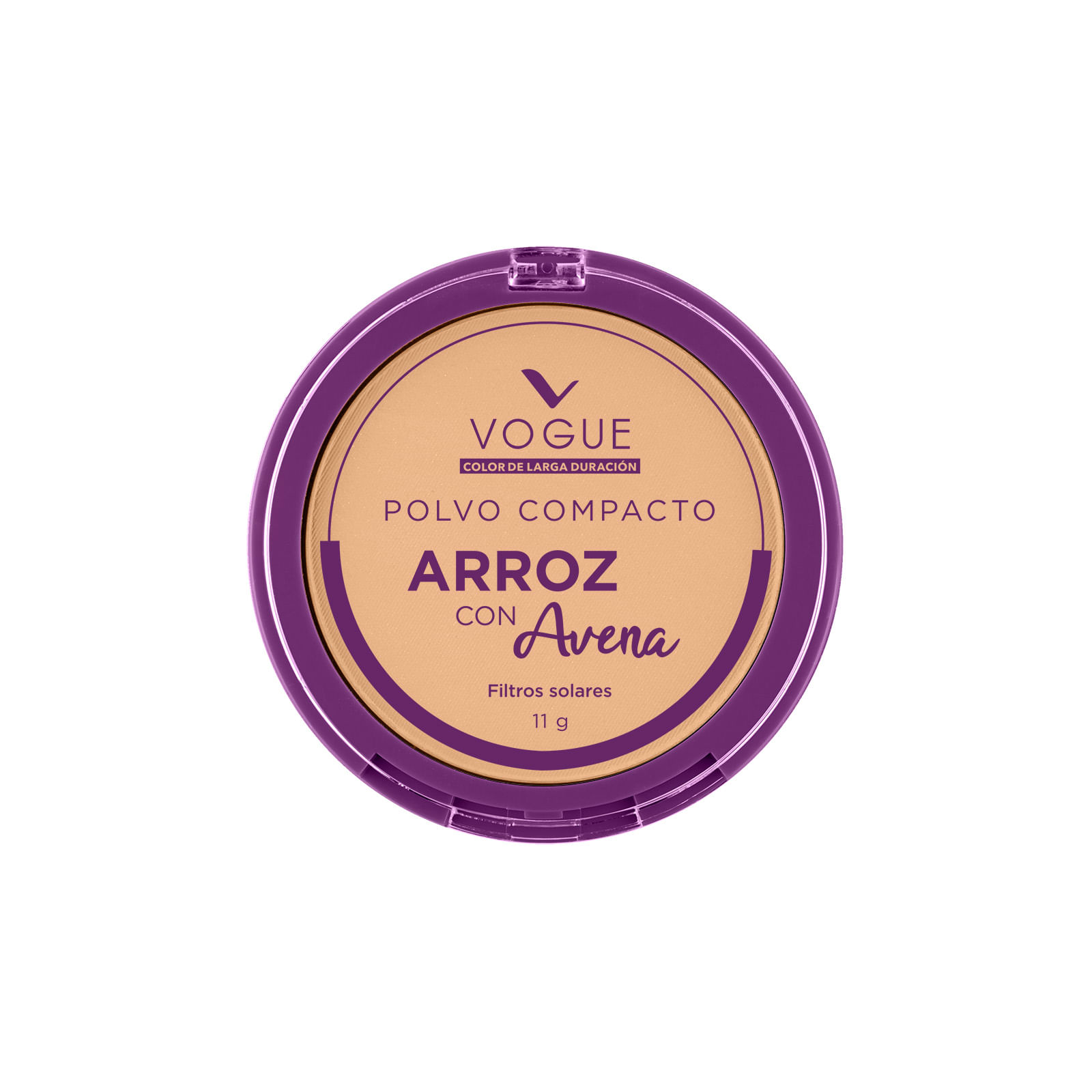 Polvo compacto de arroz con arena