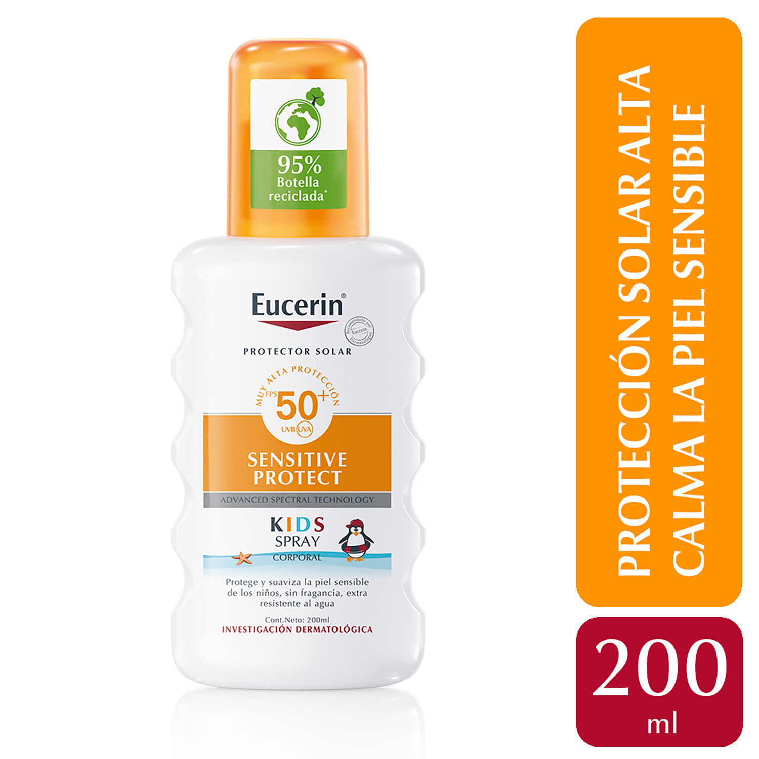 Protector solar en spray sun sensitive protect kids fps 50+ 200ml