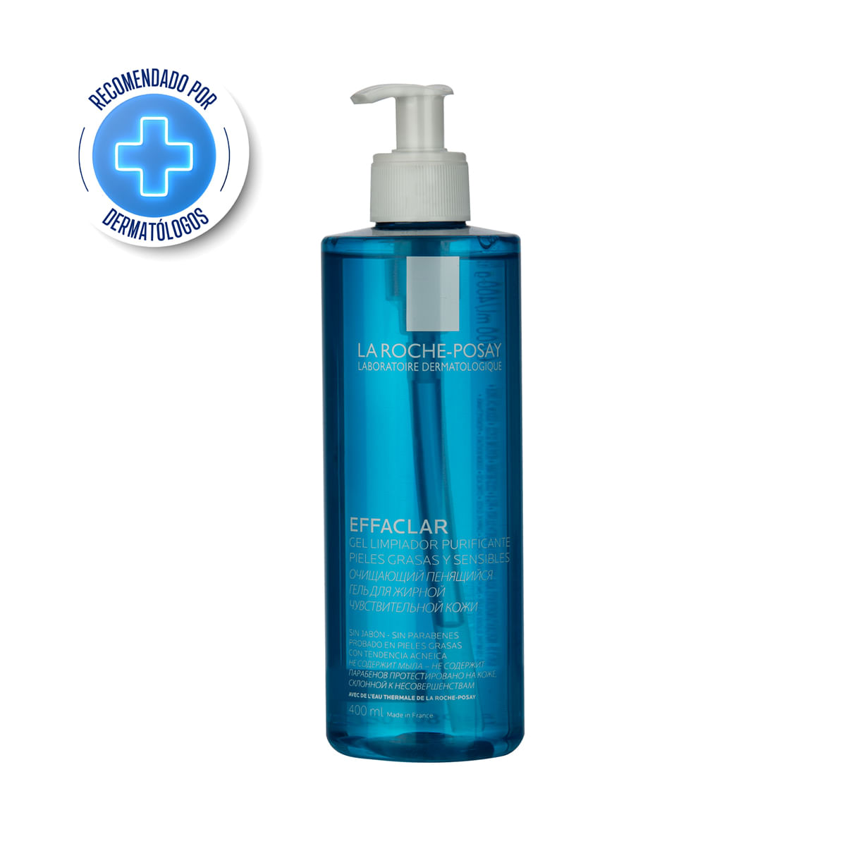 Gel limpiador facial purificante effaclar para piel grasa 400ml