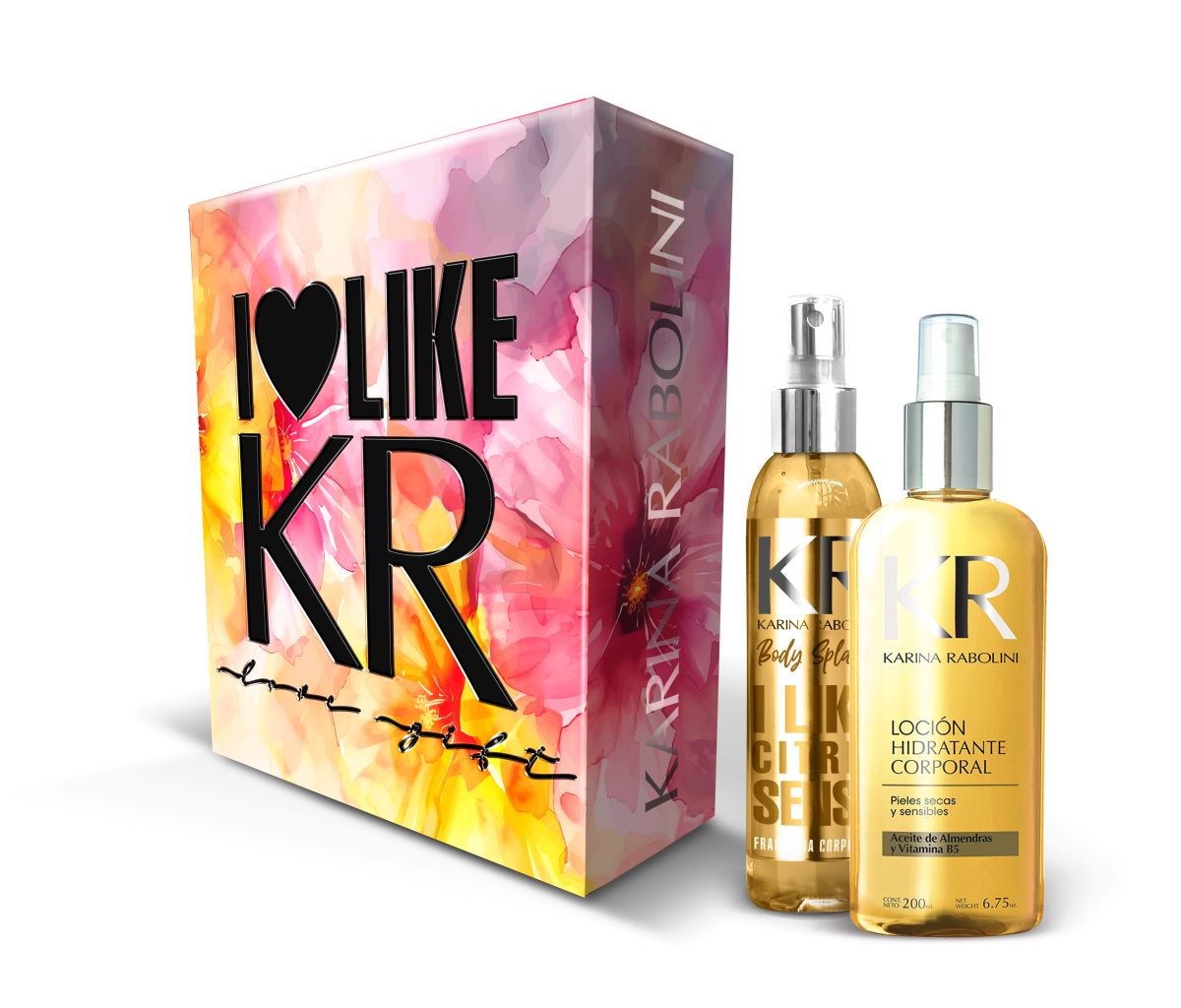 Imagen del kit Set duo flower amarilla (locion 200ml y fragancia 200ml)