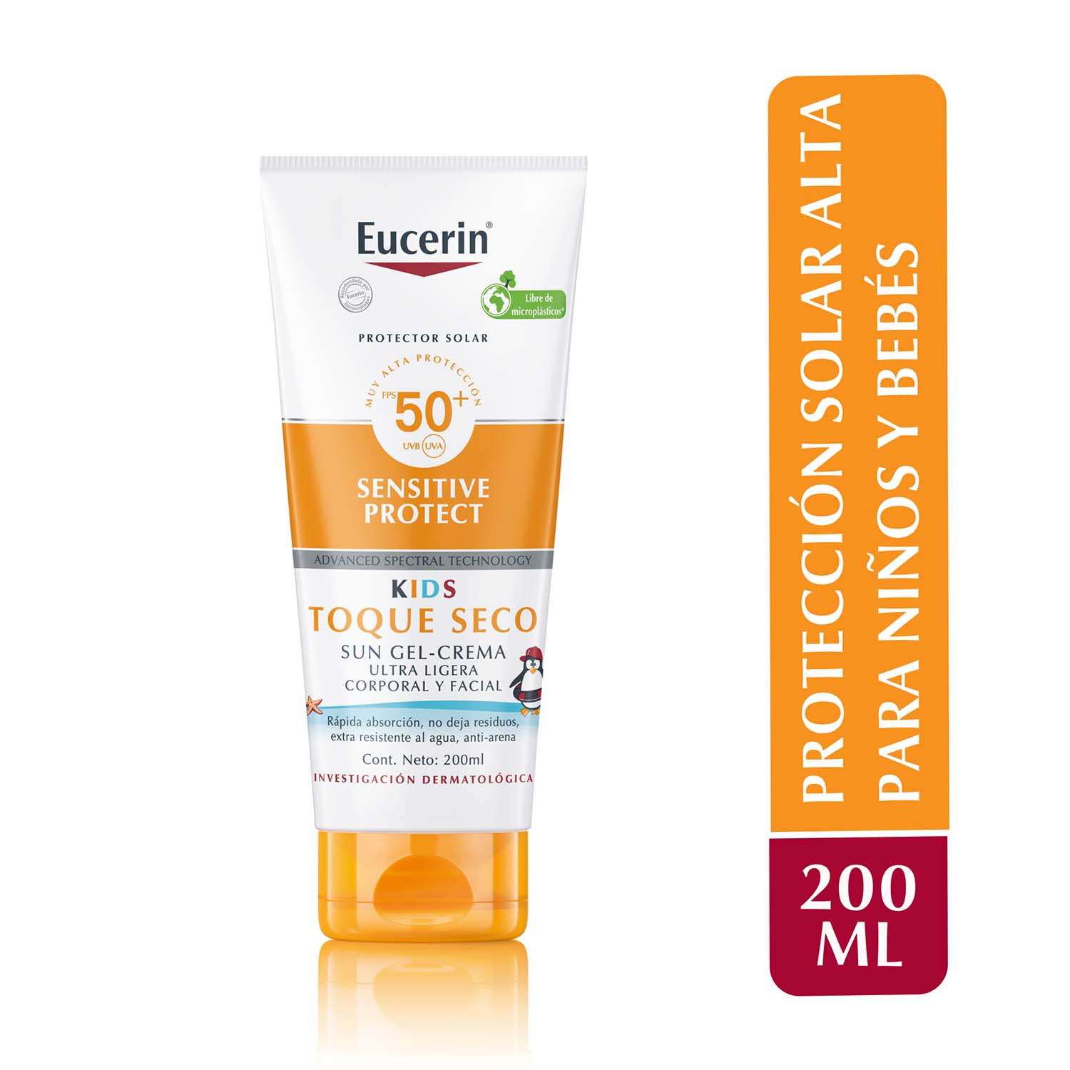 Protector solar corporal y facial kids gel crema fps50 200ml