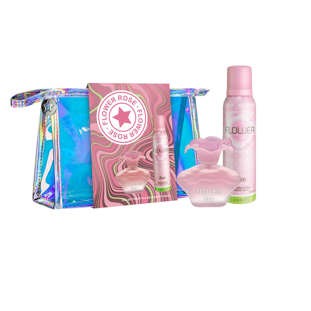 Imagen del kit Kit flower rose neceser (edt 50ml y desodorante 123ml)