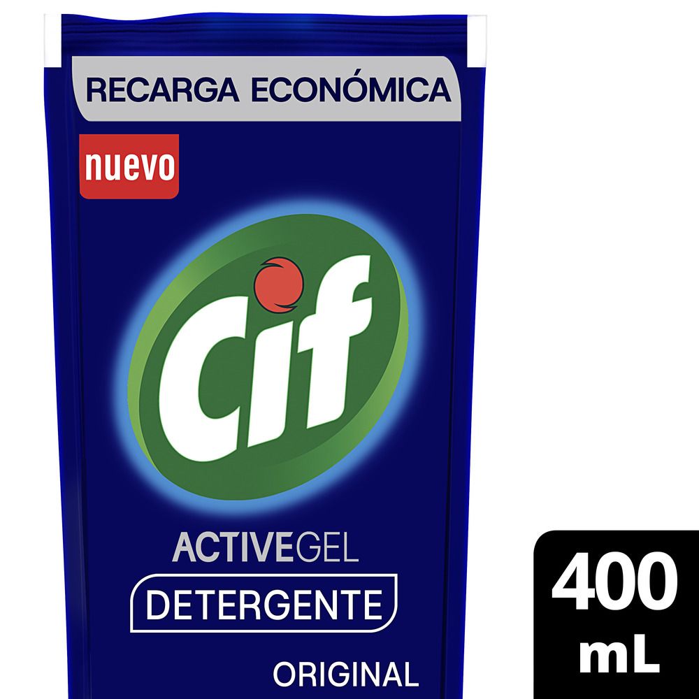 Detergente concentrado active gel original doypack 400ml