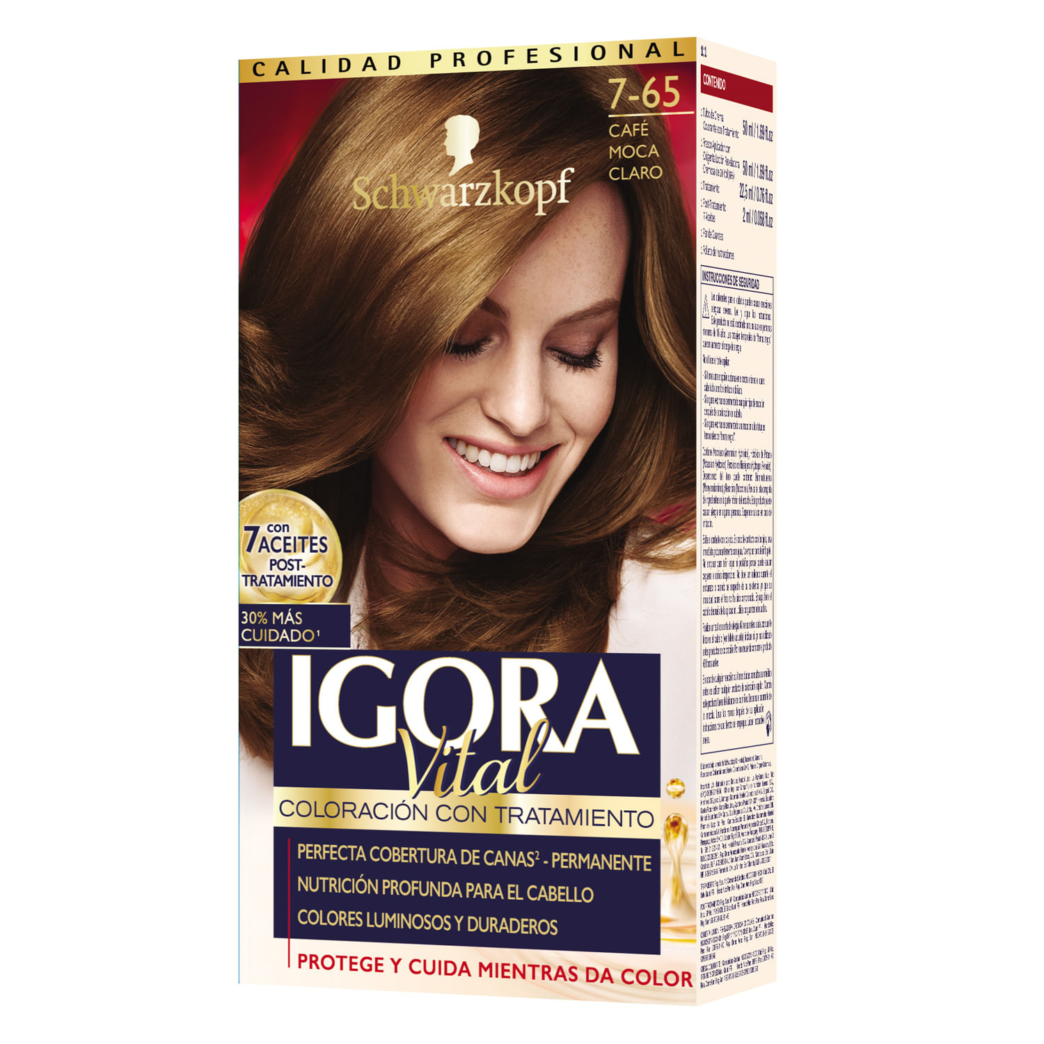 KIT DE COLORACION 7.65 CAFE MOCA CLARO